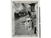carrara photo o1 see descript  McAllister daughter, Lucille at family home in Carrara, Nevada with her doll Selda Dean. February 2, 1931	 Ralph Roske Collection UNLV