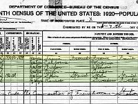 1920 census  1920 census showing Aime Bermond and five guests at Frenchman Station