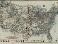 AAA 1918 General map of transcontinental routes with principal connections.