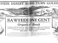 AAA-TOP-LEFT  I liked this ad, mixing the old with the [1908] "new." Typical promotional ad of the day. Lifted from The Mining Investor, Volumes 50-51