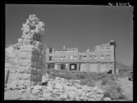 Rothstein, Arthur, photographer. Ruins of buildings in ghost mining town. Rhyolite, Nevada. Mar. March 1940 Library of Congress,