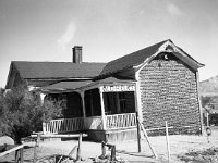 default (6)  Henchey, Paul L. Bottlehouse in Rhyolite, Nevada, SV-56. UC Davis Library, Archives and Special Collections, 10 Oct. 1949. digital.ucdavis.edu