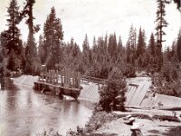 Alexis von Schmidt Dam on the Truckee River at Lake Tahoe, circa 1890s  His dam on the Truckee, circa 1890